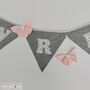 Bunting Grey And White Personalised Baby Room Decor, thumbnail 2 of 11
