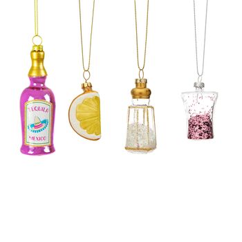 Glass Tequila Bauble Set, 3 of 3