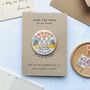 Magnet Save The Date Tipi With Rainbow, thumbnail 1 of 3