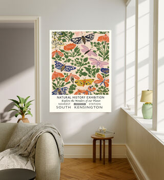 Natural History Butterfly Botanical Art Print, 3 of 5