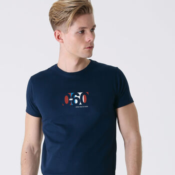 Nought To Sixty Navy Organic Motorsport T Shirt, 2 of 7