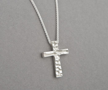 Dune Cross Silver Necklace, 4 of 7