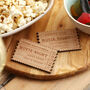 Personalised Wooden Ticket Stub Token, thumbnail 7 of 9