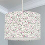 Mini Florals Lampshade, Pink And Green, thumbnail 1 of 5