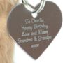 Scottish Red Squirrel Soft Toy And Personalised Keyring, thumbnail 5 of 5