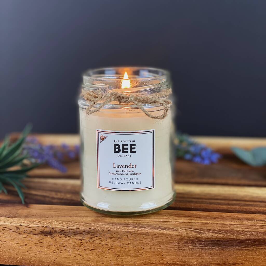 Scented Beeswax Candle By Scottish Bee Co