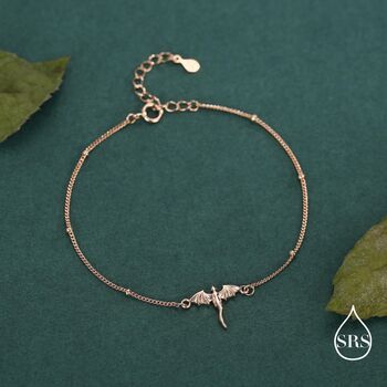 Sterling Silver Dragon Charm Bracelet, 4 of 12