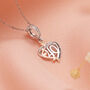 40th Birthday Necklace – Silver Heart Pendant, Love You Forever, thumbnail 1 of 5