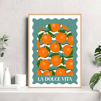 La Dolce Vita Travel Inspired Oranges And Lemons Prints, 10 of 12