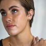 Galaxy Gold Vermeil Plated And Turquoise Cz Ear Cuff, thumbnail 2 of 6