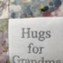 Hugs For Grandma Cushion Bees And Flowers, thumbnail 3 of 5