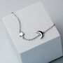 Sterling Silver Moon And Star Anklet, thumbnail 1 of 5