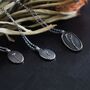 Fossil Daisy Oxidised Sterling Silver Necklace, thumbnail 5 of 7