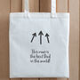 'This Is The Best Dad' Organic Shopping Bag, thumbnail 1 of 2