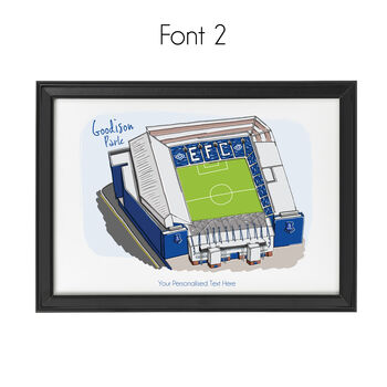 Personalised Everton Stadium Print, Goodison Park, 3 of 6