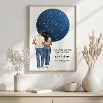 Personalised Couple Star Map Print, 11 of 12