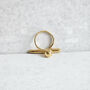 Ball Bar Ring Gold, thumbnail 8 of 9