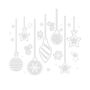 Bauble, Star And Snowflake Christmas Window Stickers, thumbnail 2 of 3