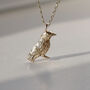 9ct Gold Crow Necklace, thumbnail 1 of 5