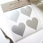 Silver Heart Decorative Stickers, thumbnail 2 of 6