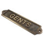 Custom Gents Brass Plaque With Vintage Finish, thumbnail 4 of 12