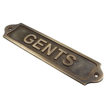 Custom Gents Brass Plaque With Vintage Finish, 4 of 12