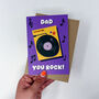 Father's Day Card Music 'Dad You Rock', thumbnail 2 of 5