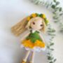 Handmade Crochet Fairy Doll, Tinker Bell, thumbnail 6 of 12
