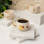 Lucky Clover And Ladybug Mug With Gold Plated Handle, thumbnail 1 of 2