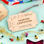 Personalised Concert Ticket Details Christmas Bauble, thumbnail 3 of 4