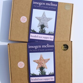 Make Your Own Christmas Tree Star Topper Kit, Gold, 12 of 12