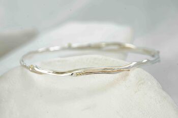 Sterling Silver And Gold Bangle, 3 of 7