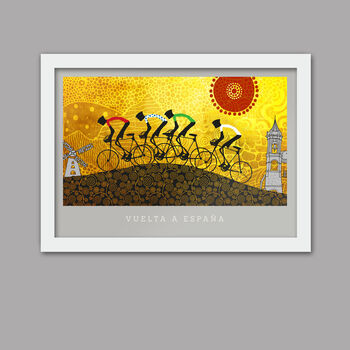 Vuelta A España, La Mancha Cycling Poster Print, 3 of 3