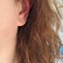 Amethyst Sterling Silver Stud Earrings, thumbnail 2 of 4
