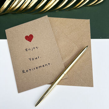 Personalised Retirement Heart Ceramic Coaster, 5 of 7