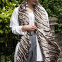 Personalised Zebra Print Heavy Weight Scarf, thumbnail 2 of 6