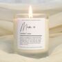 Mum Gift Mum Definition Candle, thumbnail 1 of 6