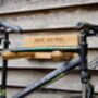 Engraved Oak Bike Storage Rack, thumbnail 2 of 5