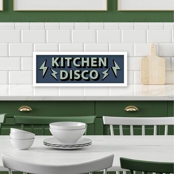 Framed Panoramic Kitchen Disco Print, 8 of 8