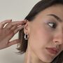 Chunky Modern Hoop Earrings, thumbnail 1 of 6