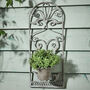 French Style Scrolled Wall Planter, thumbnail 1 of 6