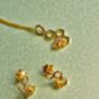 Ethical Detailed Honey Bee Gold Plated Silver Studs, thumbnail 5 of 5