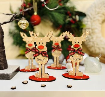 Personalised Christmas Table Place Setting Reindeer, 5 of 5