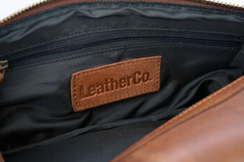 Walnut Leather Wash Bag, 5 of 5