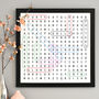 Personalised Word Search Art, thumbnail 6 of 6