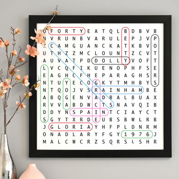 Personalised Word Search Art, 6 of 6