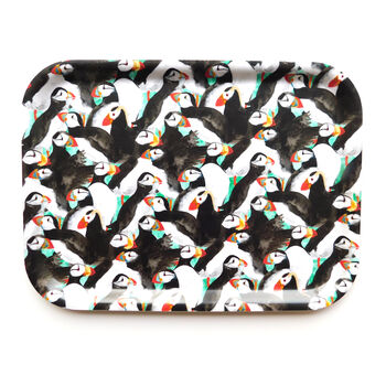 Improbability Of Puffins Print Small Tray, 2 of 5