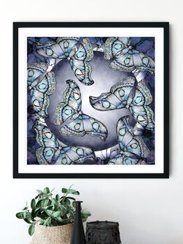 Cosmic Moth Botanical Floral Fine Art Giclée Print, 2 of 5