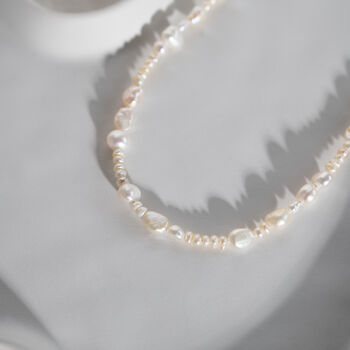 Irregular Pearl Necklace, 2 of 9