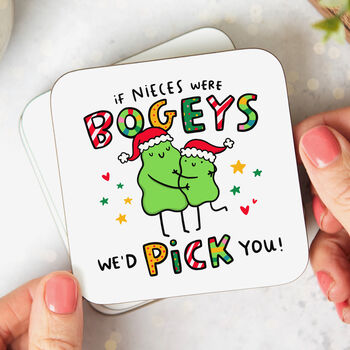 'If Nieces Were Bogeys' Christmas Coaster, 2 of 2